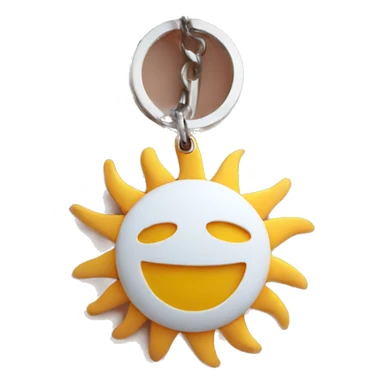 keychain sun sticker