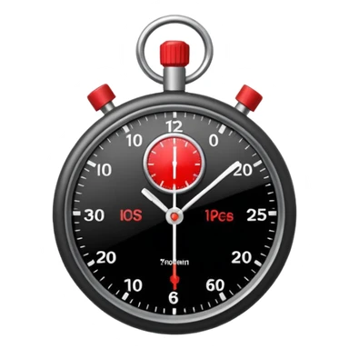 black stopwatch  sticker