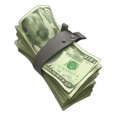 Money slash sticker