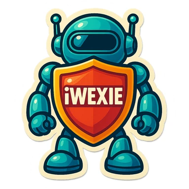 Lets do something else now. can you show me a iWexie shield robot sticker