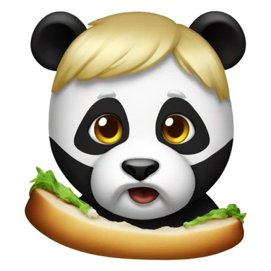 Trump eating panda sticker