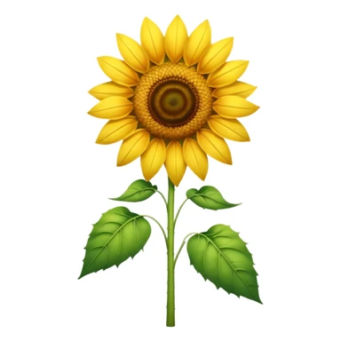 A tall summer sunflower glowing in warm golden light. sticker