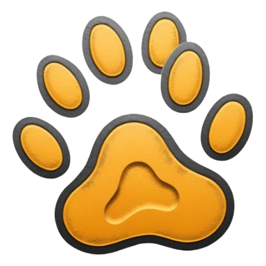 simple Cat footprint sticker