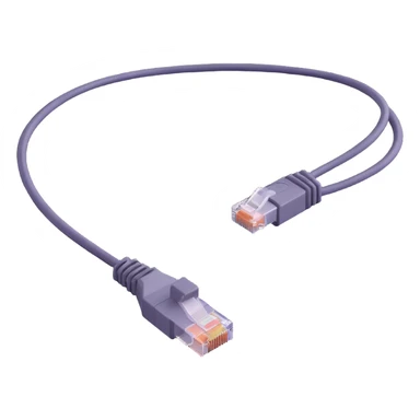 ethernet cable with RJ45 connector sticker