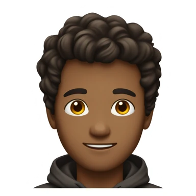 a young man with dark brown hair, oblong face, beatiful eyes sticker