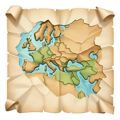 slightly crumpled map with attack strategy drawn on it, high detail, no text sticker