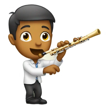 Flute catching emoji  sticker