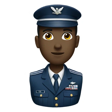 military airman sticker