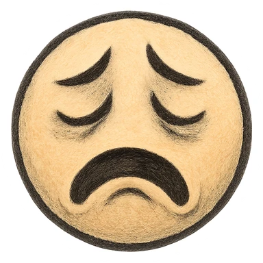 sadness, expressive face sticker