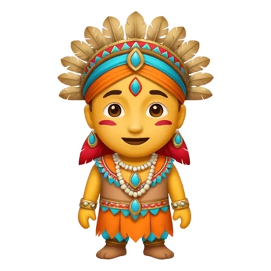 Generate an emoji with a funny Indian costume sticker