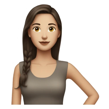 Brunette girl and Volvo  sticker