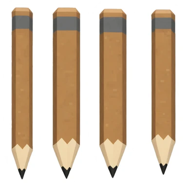 a minecraft pencil sticker