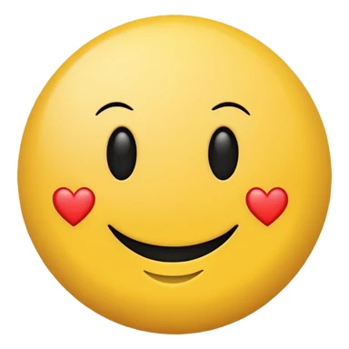 Smiley face with black hearts sticker