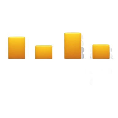 column chart with 3 columns. smaller to bigger sticker