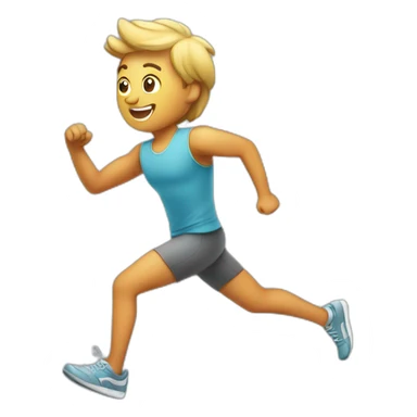 an airplane jogging sticker