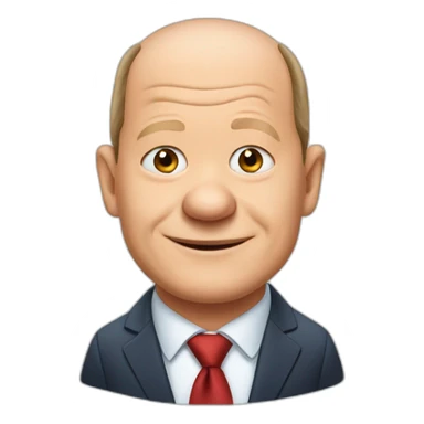 Cute Olaf scholz sticker