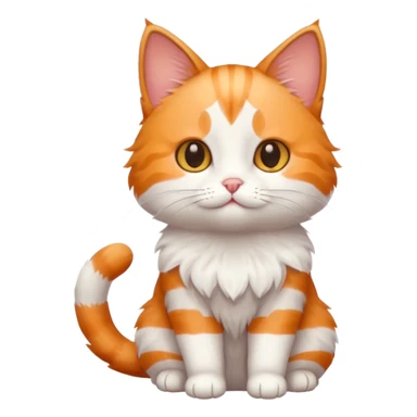 Cute kawaii cat sticker