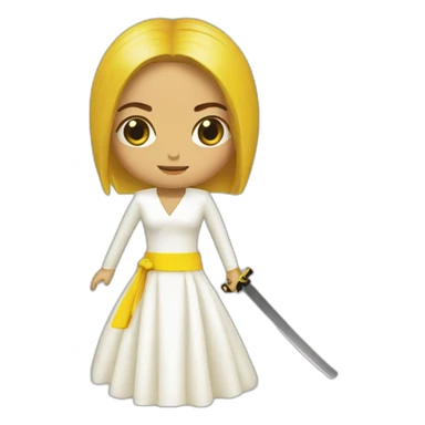 kill bill bride sticker