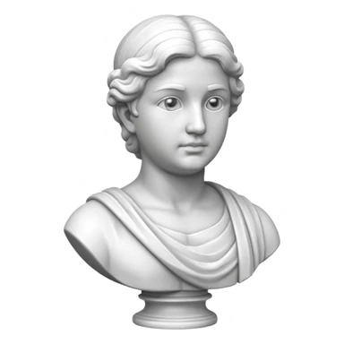 Marble bust sticker