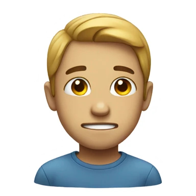 Smile with sadness sticker