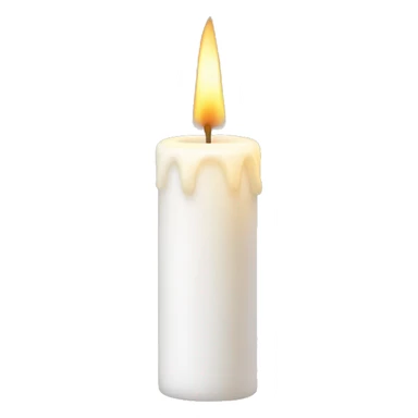 white candle sticker