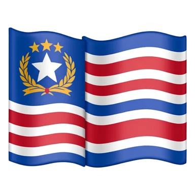 A flag of republic of srpska just colors red blue and white that's it sticker
