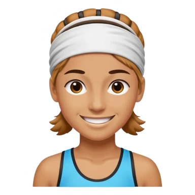 Athlete wear headband sticker