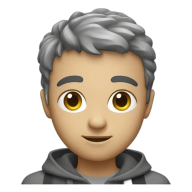 AI personality round shape sticker