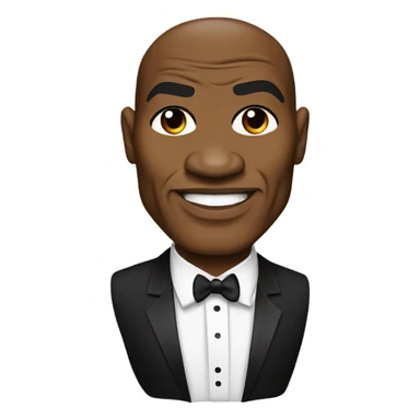 Mike tyson wearing a tuxedo sticker