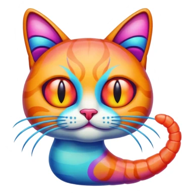 Trippi troppi shrimp cat sticker