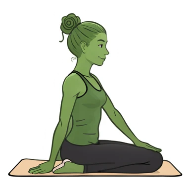 girl on pilates sticker
