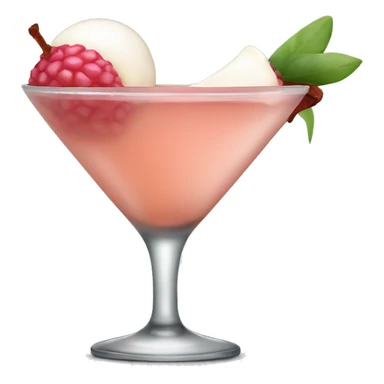 Lychee peeled martini sticker