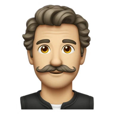 Deutsch man mustach sticker