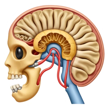 auditory system anatomy sticker
