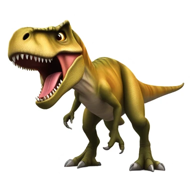 T-rex screaming with a gun sticker