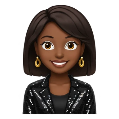 K-Ci from Jodeci/K-Ci & JoJo with dark brown, black sequin outfit sticker