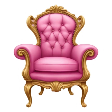 pink victorian armchair sticker