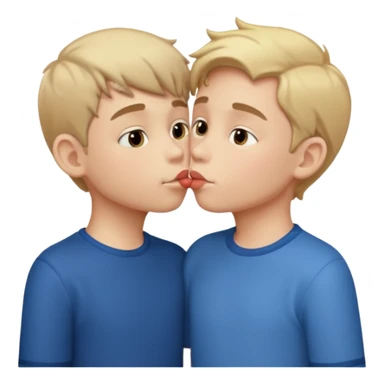 Boy kissing boy sticker