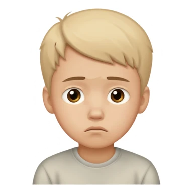 Ashamed emoji boy sticker
