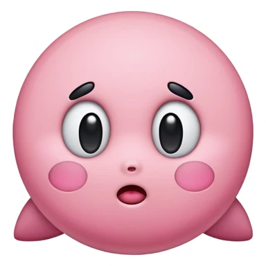Kirby confused sticker