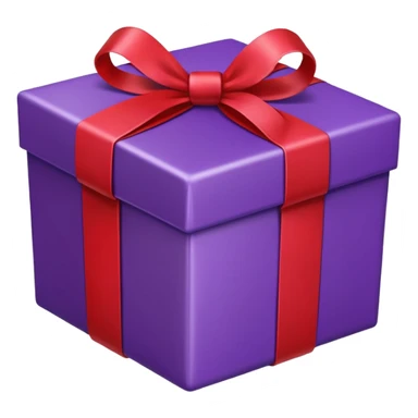 purple giftbox sticker