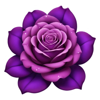Umbral Rose with galaxy background sticker