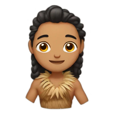 Vaiana with a gay sticker