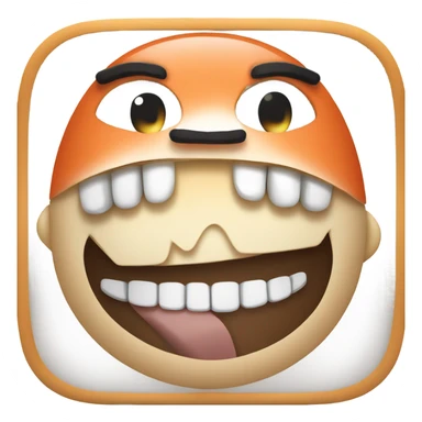 Sushi with teeth sticker