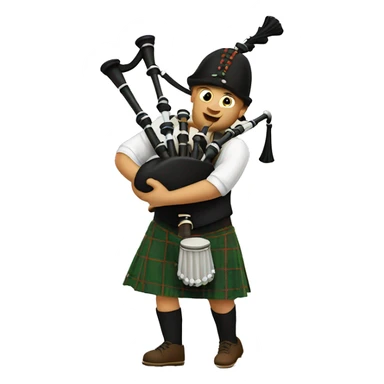Bagpipe sticker