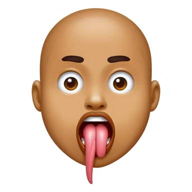 Chango sacando la lengua sticker