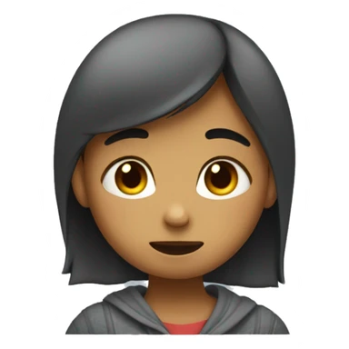 girl saying sorry Ammuu with hug  sticker