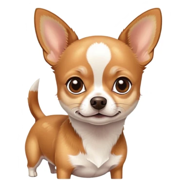 Toffe brown and white chihuahua sticker