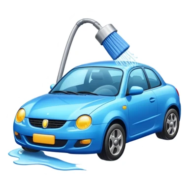 Car being cleaned sticker