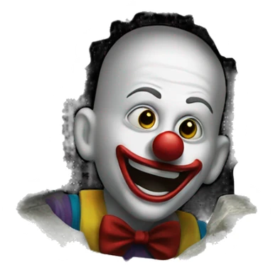 A clown in a sewer sticker